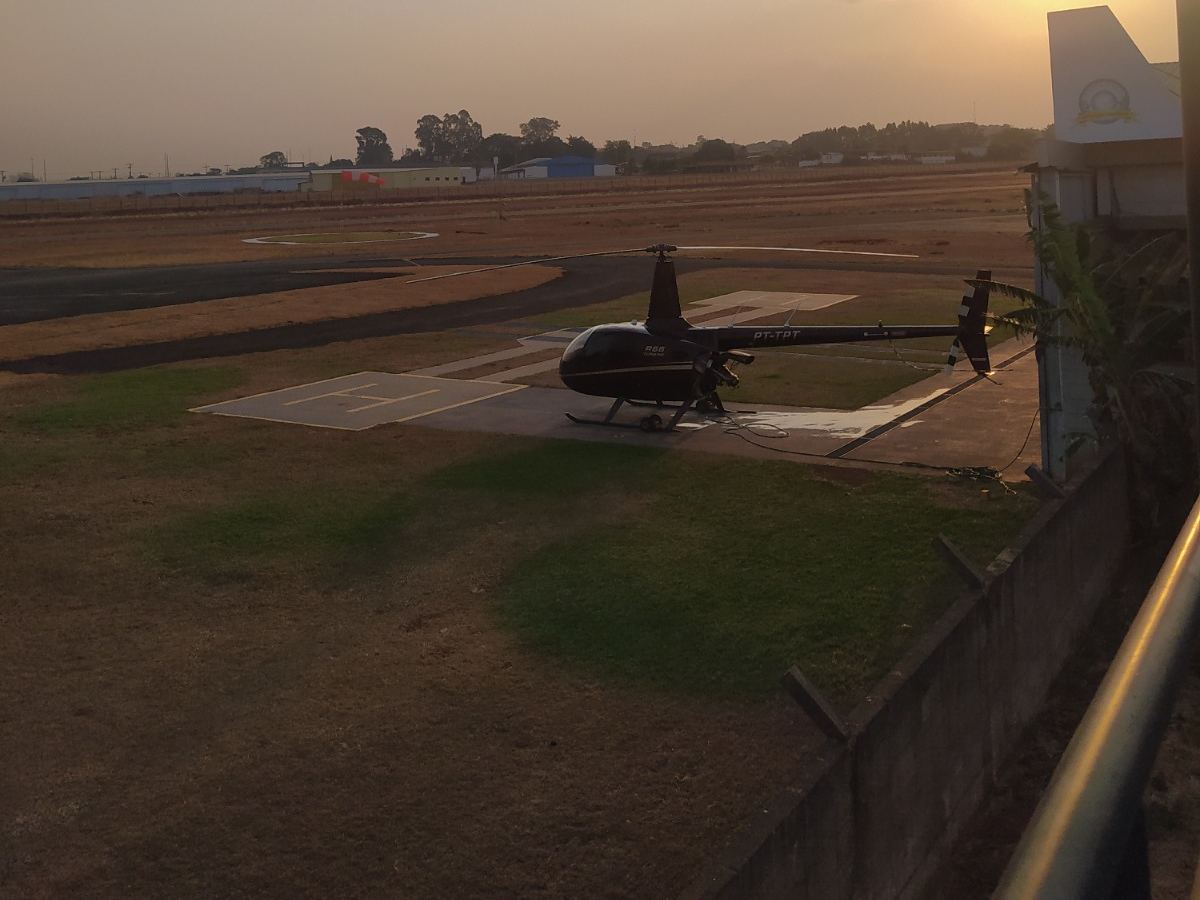 Aviação executiva atendida pela AMD em heliponto